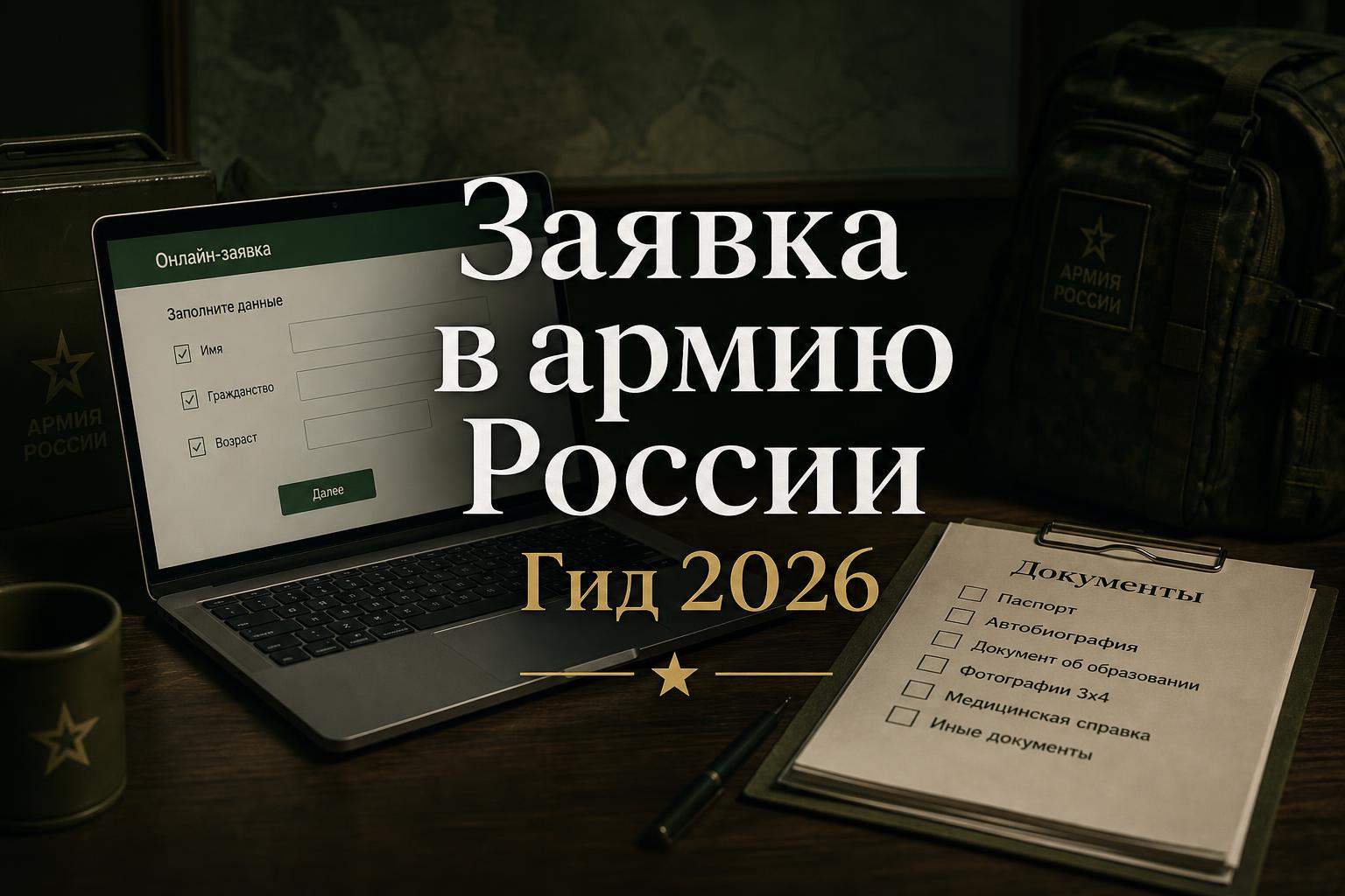 Онлайн-заявка в армию России, проверка документов и консультация